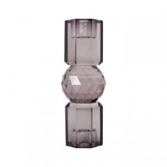 CRYSTAL CANDLE STAND GREY - CANDLE HOLDERS, CANDLES